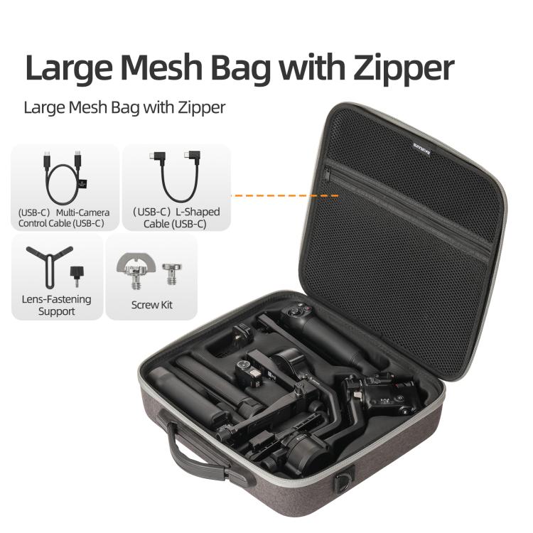 Custodia multifunzionale Sunnylife per DJI RS 5, borsa a mano, borsa a tracolla, borsa portaoggetti, For DJI RS 5