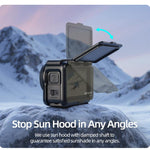 Per DJI Osmo Action 6, custodia protettiva Sunnylife con adattatore per telaio e parasole rimovibile., For DJI Osmo Action 6