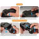 Per DJI Action 6 Sunnylife Telaio protettivo 2 in 1 rimovibile e impugnatura per fotografia di strada Impugnatura ergonomica Maniglia di scatto a sgancio rapido, For DJI Action 6