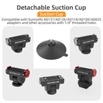 Adattatore magnetico a sgancio rapido con giunto sferico Sunnylife, supporto con ventosa girevole a 360° per DJI Osmo 360 / Action 5 Pro / 4 / 3, For DJI Osmo 360 / Action 5 Pro / 4 / 3