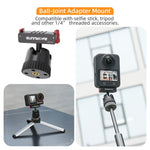 Adattatore magnetico a sgancio rapido con giunto sferico Sunnylife, supporto con ventosa girevole a 360° per DJI Osmo 360 / Action 5 Pro / 4 / 3, For DJI Osmo 360 / Action 5 Pro / 4 / 3