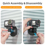 Adattatore magnetico a sgancio rapido con giunto sferico Sunnylife, supporto con ventosa girevole a 360° per DJI Osmo 360 / Action 5 Pro / 4 / 3, For DJI Osmo 360 / Action 5 Pro / 4 / 3