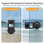 Adattatore magnetico a sgancio rapido con giunto sferico Sunnylife, supporto con ventosa girevole a 360° per DJI Osmo 360 / Action 5 Pro / 4 / 3, For DJI Osmo 360 / Action 5 Pro / 4 / 3