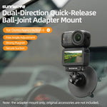 Adattatore con snodo sferico magnetico a sgancio rapido bidirezionale Sunnylife, supporto con ventosa girevole a 360° per DJI Osmo Nano / Action 6, For DJI Osmo Nano / Action 6