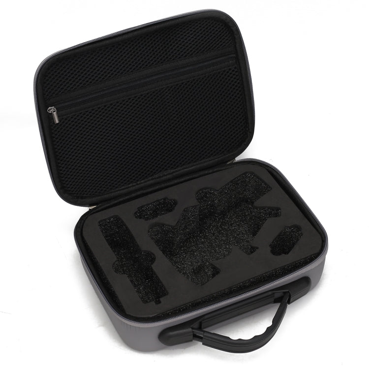 Custodia protettiva di sicurezza portatile in PU antiurto con texture a diamante per DJI Osmo Mobile 4, Grey