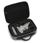 Custodia protettiva di sicurezza portatile in PU antiurto con texture a diamante per DJI Osmo Mobile 4, Grey