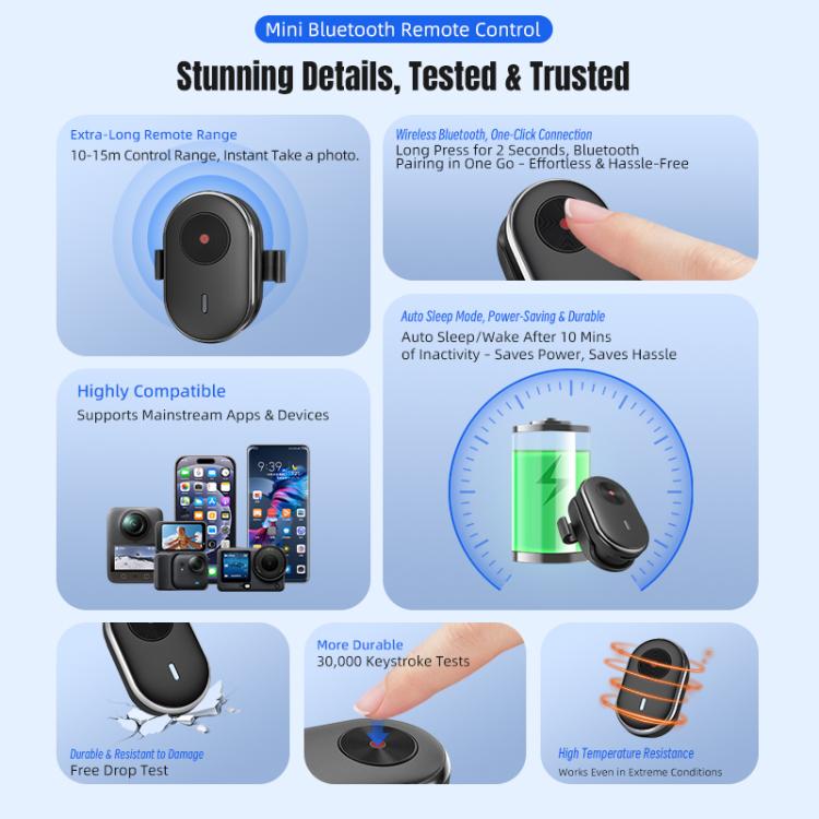 Telecomando wireless per mini action camera STARTRC, General