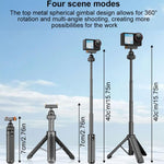 VT-09 Asta per selfie magnetica portatile, mini treppiede telescopico da tavolo per DJI Action 5 Pro / 4 / 3, VT-09
