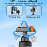 VT-09 Asta per selfie magnetica portatile, mini treppiede telescopico da tavolo per DJI Action 5 Pro / 4 / 3, VT-09