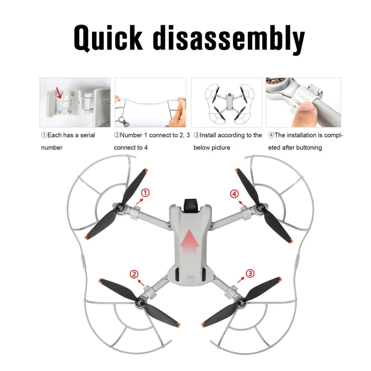 Per DJI Mini 4 STARTRC Drone Elica Protezione Anello anticollisione, For DJI Mini 4 Pro
