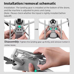 Carrello di atterraggio rialzato pieghevole per DJI Mini 3 / 3 Pr