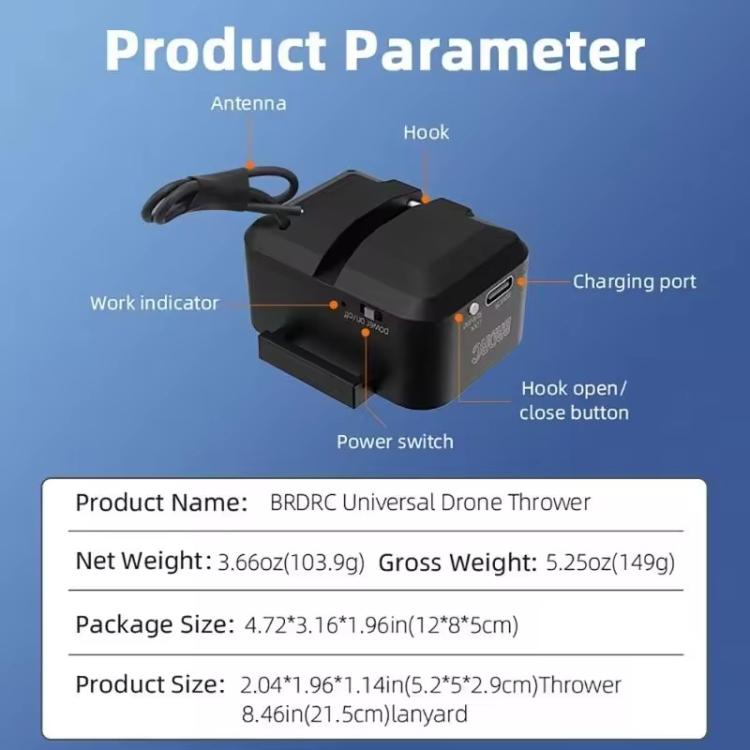 BRDRC Lanciatore per Drone compatibile DJI Mini 4 Pro e altri