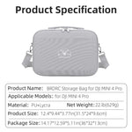 Borsa rigida per telecomando DJI Mini 4 Pro in pelle PU