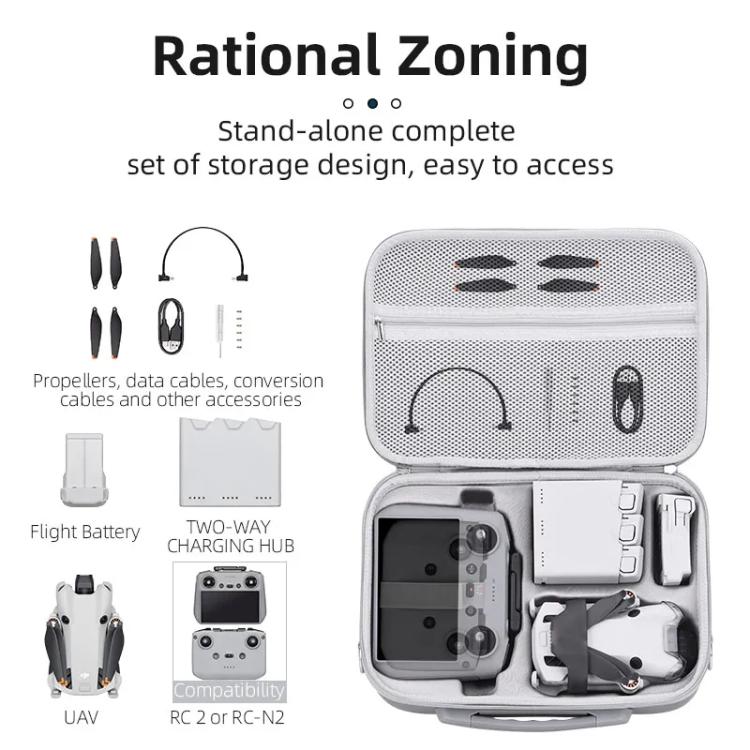 Borsa rigida per telecomando DJI Mini 4 Pro in pelle PU