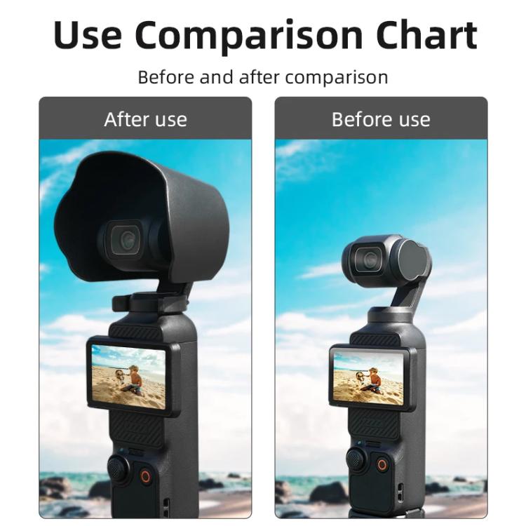 Parasole per obiettivo DJI Osmo Pocket 3 in ABS