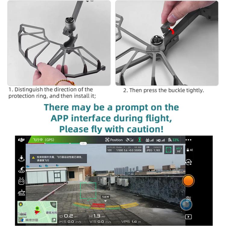 Anello protezione eliche per drone DJI Mavic 2 Pro e Zoom