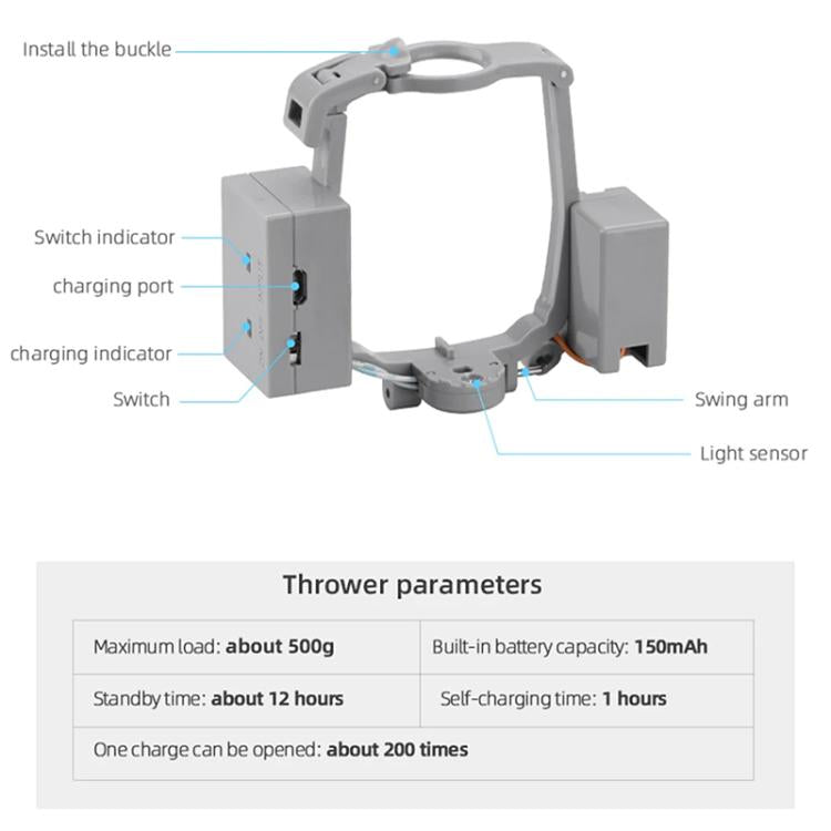 Lanciatore parabolico per DJI Mavic Air 2 e Air 2S