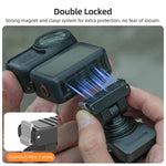 Sunnylife Supporto flessibile magnetico a sgancio rapido serie 360 con fascia avvolgente e clip per tubo bici per DJI Osmo Nano / Action 6, For DJI Osmo Nano / Action 6