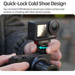 Sunnylife AD118 Adattatore magnetico a sgancio rapido Sunnylife Cold Shoe 1/4" con inclinazione regolabile a 180° per selfie stick, supporto per DJI Osmo 360 / Action 5 Pro / 4 / 3, AD118 For DJI Osmo 360 / Action 5 Pro