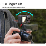 Sunnylife AD118 Adattatore magnetico a sgancio rapido Sunnylife Cold Shoe 1/4" con inclinazione regolabile a 180° per selfie stick, supporto per DJI Osmo 360 / Action 5 Pro / 4 / 3, AD118 For DJI Osmo 360 / Action 5 Pro