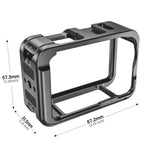 Telaio in metallo STARTRC con attacco a slitta per DJI Osmo Action 6., For DJI Osmo Action 6 Metal Cage