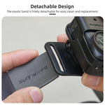 Per DJI Osmo Nano Sunnylife Cinghia per la testa con rotazione verticale-orizzontale a 360° con adattatore, cordino regolabile intrecciato di sicurezza