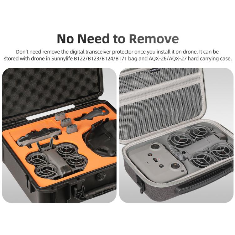 Per DJI Neo 2 Sunnylife Hollow Design Digital Transceiver Protector Crash Antiurto Digital Transceiver Cover
