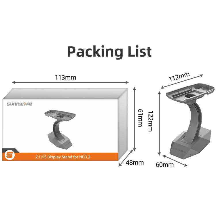 Supporto da tavolo Sunnylife per DJI Neo 2, base espositiva per drone., For DJI Neo 2