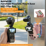 Supporto magnetico portatile Sunnylife per DJI Osmo Pocket 4P / 4 con scatola filtro, base da tavolo, angolazione regolabile., OP4-ZJ185
