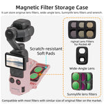 Supporto magnetico portatile Sunnylife per DJI Osmo Pocket 4P / 4 con scatola filtro, base da tavolo, angolazione regolabile., OP4-ZJ185