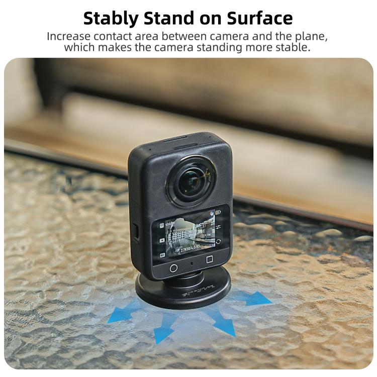 Supporto magnetico a sgancio rapido Sunnylife con inclinazione regolabile di 1/4" e 180° per DJI Osmo 360 / Action 5 Pro / 4 / 3 / 2, DZ-140 For DJI Osmo 360 / Action 5 Pro