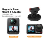 Supporto magnetico a sgancio rapido Sunnylife con inclinazione regolabile di 1/4" e 180° per DJI Osmo 360 / Action 5 Pro / 4 / 3 / 2, DZ-140 For DJI Osmo 360 / Action 5 Pro