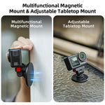 Supporto magnetico a sgancio rapido Sunnylife con inclinazione regolabile di 1/4" e 180° per DJI Osmo 360 / Action 5 Pro / 4 / 3 / 2, DZ-140 For DJI Osmo 360 / Action 5 Pro