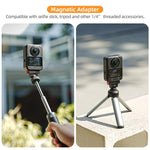 Supporto magnetico a sgancio rapido Sunnylife con inclinazione regolabile di 1/4" e 180° per DJI Osmo 360 / Action 5 Pro / 4 / 3 / 2, DZ-140 For DJI Osmo 360 / Action 5 Pro