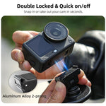 Supporto magnetico a sgancio rapido bidirezionale Sunnylife con inclinazione regolabile di 1/4" e 180° per DJI Osmo Nano / Action 6, DZ-141 For DJI Osmo Nano / Action 6