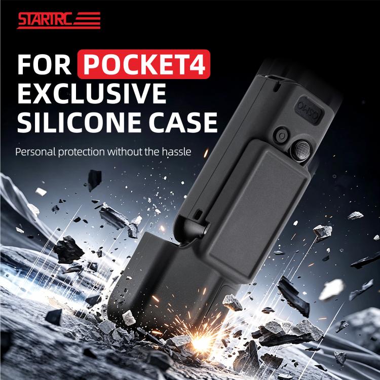 Custodia in silicone per obiettivo e corpo DJI Osmo Pocket 4 STARTRC 2 in 1 Gimbal.