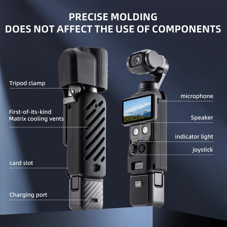Custodia in silicone per obiettivo e corpo DJI Osmo Pocket 4 STARTRC 2 in 1 Gimbal.