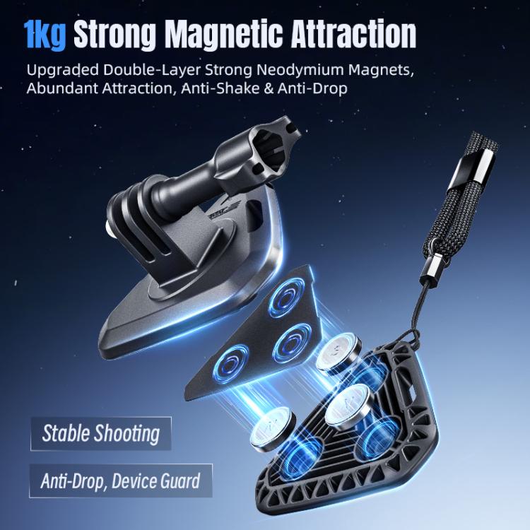 Supporto magnetico da collo per action camera STARTRC, tracolla per vlog e POV.