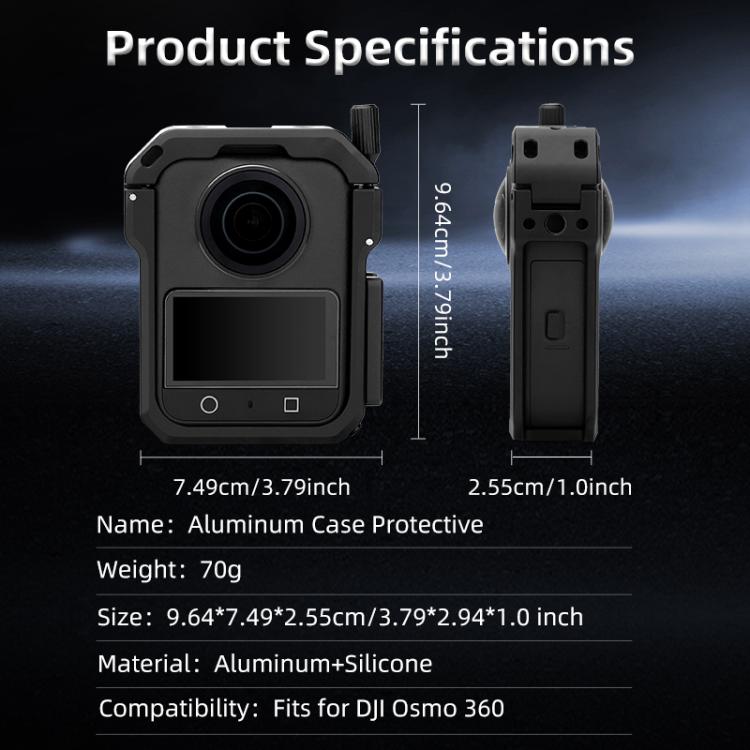 Telaio di espansione con gabbia protettiva in metallo YELANGU per DJI Osmo 360., For DJI Osmo 360 Cage