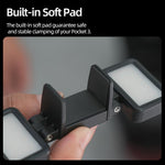 Per DJI Osmo Pocket 3 Sunnylife Luce video a LED regolabile con sgancio rapido, luce di riempimento tricolore dimmerabile, lampada portatile