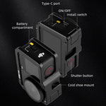 Telaio in metallo YELANGU per fotocamera DJI Osmo Action 6 con slitta a caldo, For DJI Osmo Action 6 Cage