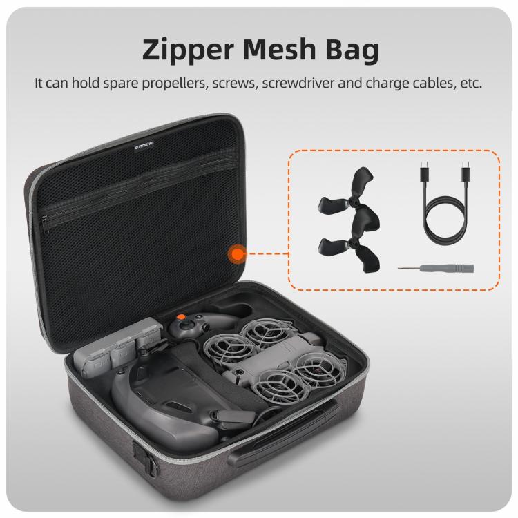 Borsa a tracolla portatile Sunnylife per DJI Neo 2 Motion Fly More Combo Bag, Motion Fly More Combo Bag
