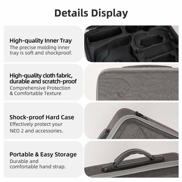 Borsa a tracolla portatile Sunnylife per DJI Neo 2 Motion Fly More Combo Bag, Motion Fly More Combo Bag