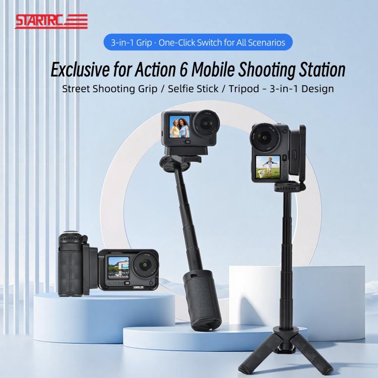 Impugnatura per action camera STARTRC 3 in 1 con telecomando e supporto per treppiede