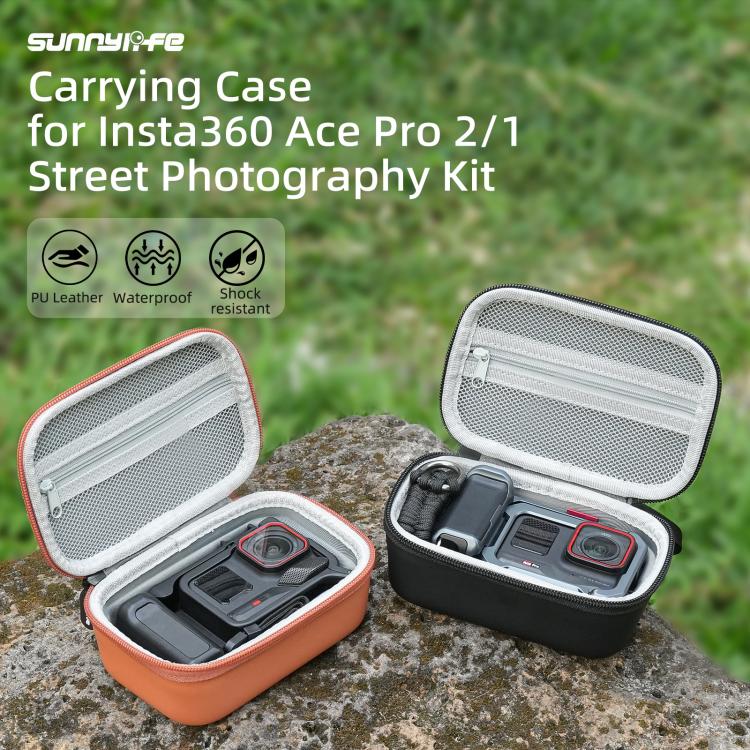 Custodia portatile Sunnylife, mini borsa per riporre la fotocamera Insta360 Ace Pro 2/1 e il kit per fotografia di strada., For Insta360 Ace Pro 2 / 1 Street Photography Kit