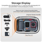 Custodia portatile Sunnylife, mini borsa per riporre la fotocamera Insta360 Ace Pro 2/1 e il kit per fotografia di strada., For Insta360 Ace Pro 2 / 1 Street Photography Kit