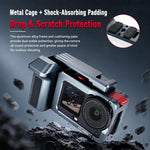 Gabbia per fotocamera in metallo YELANGU per DJI Osmo Action 6 con doppia apertura, LWAC6-1
