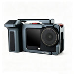 Gabbia per fotocamera in metallo YELANGU per DJI Osmo Action 6 con impugnatura e doppia apertura, LWAC6-2