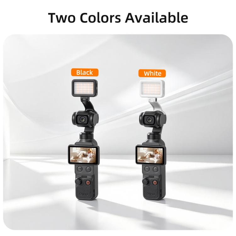 Per DJI Osmo Pocket 4 Sunnylife Luce video a LED magnetica, luce di riempimento regolabile, tricolore, dimmerabile, portatile