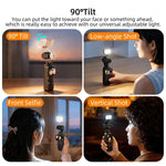 Per DJI Osmo Pocket 4 Sunnylife Luce video a LED magnetica, luce di riempimento regolabile, tricolore, dimmerabile, portatile